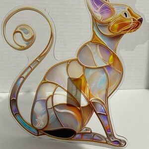 Suncatcher Acrylic Sphinx Cat Decorative Gift Valentines Anniversary Birthday